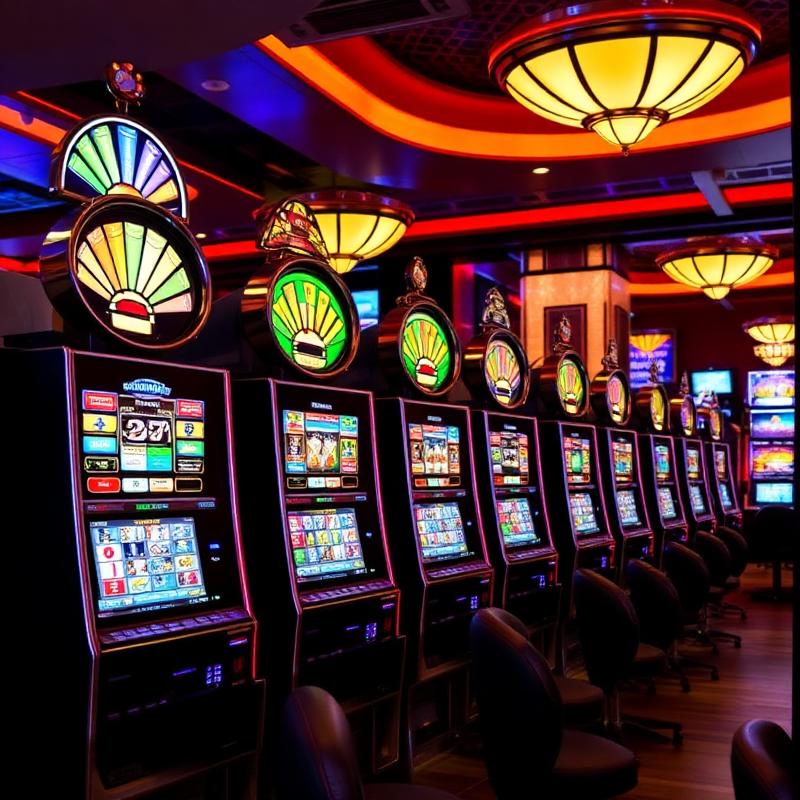 Nowoczesne automaty slot w kasynie